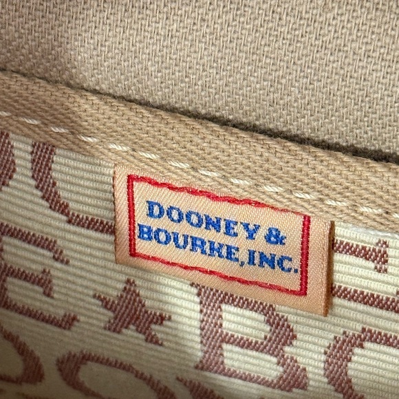 Dooney & Bourke Cream and Brown Purse - Picture 4 of 7